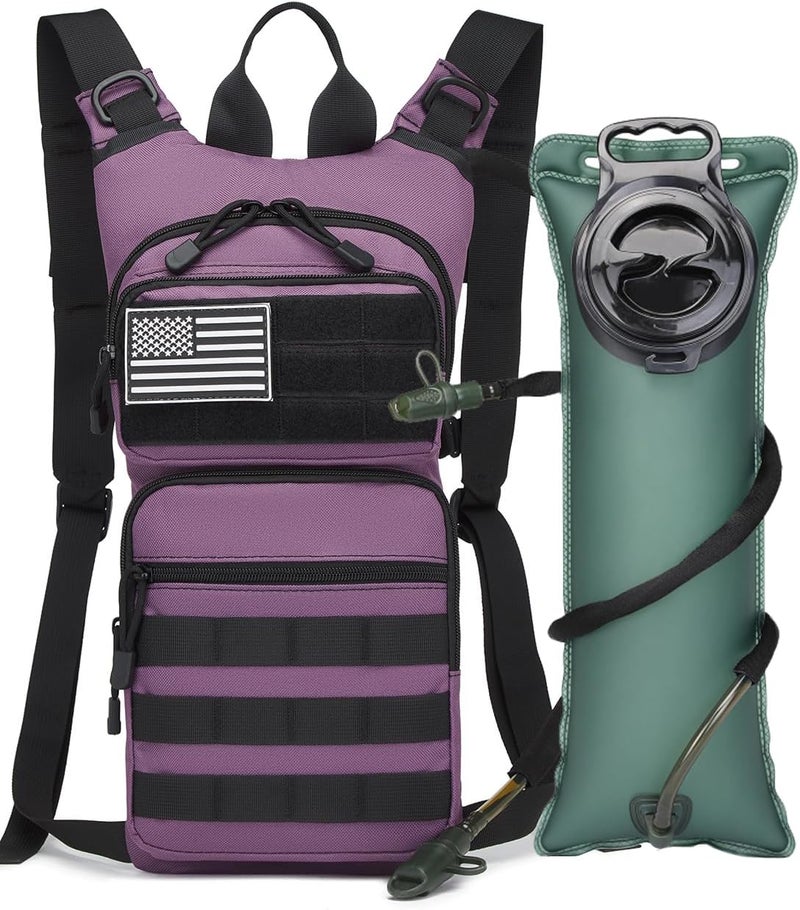 ATBP Insulated Water Hydration Pack Bag with 3L TPU Bladder Tactical Molle Hydration Backpack for Hiking Cycling Running - Image 1
